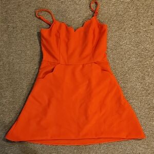 Market & Spruce Orange Sweetheart Sundress